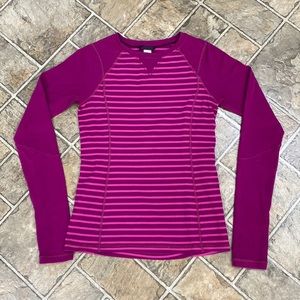 Ivivva By lululemon athletica Long Sleeve Shirt with Thumbholes, Fuchsia
